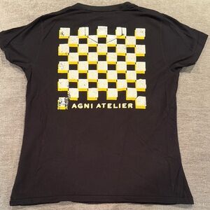 Black and Yellow Checkered Men's Tee